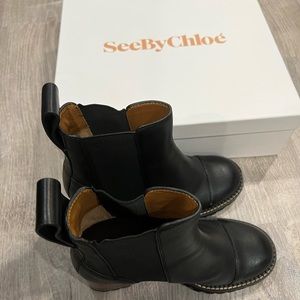 See By Chloe Calf HG Bootie Elas